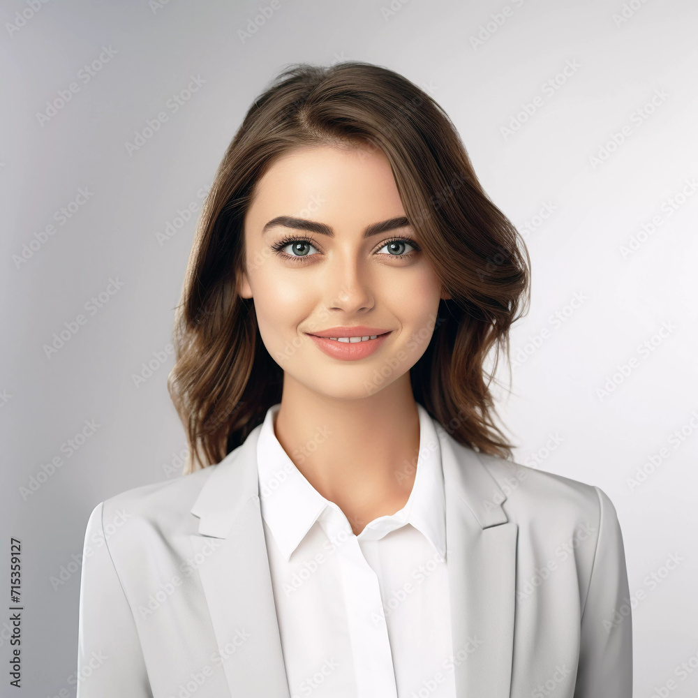 Portrait of smiling positive business woman. Generative ai design. Portrait of smiling positive business woman. Generative ai design.