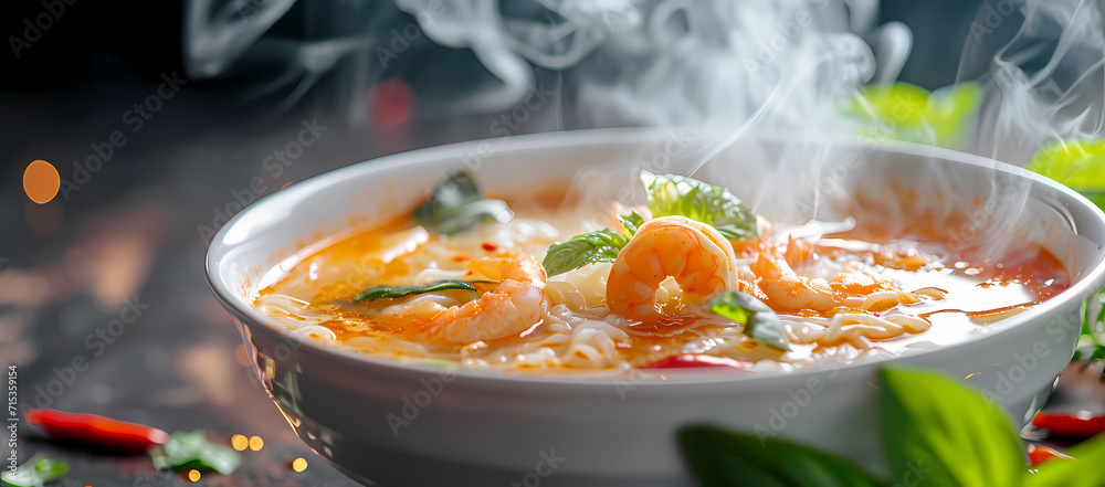 Tom yum kung (spicy shrimp soup) Tom yum kung (spicy shrimp soup)