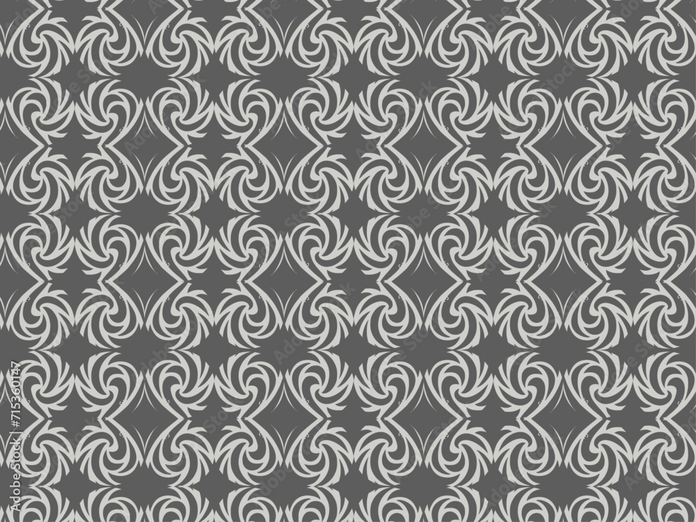 Gray curl spiral pattern design