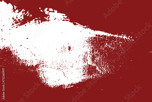 Abstract wall texture falu red color texture on white color background. photo