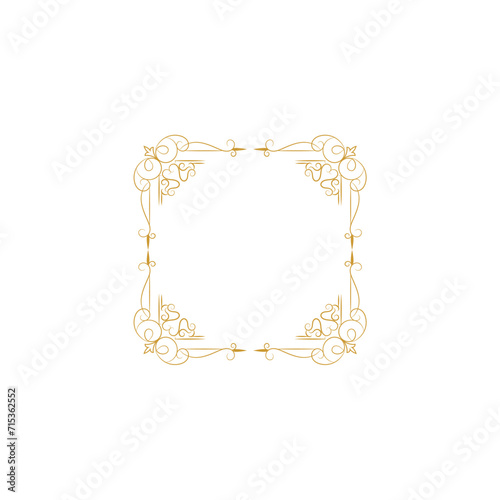 set border with gold outline color design