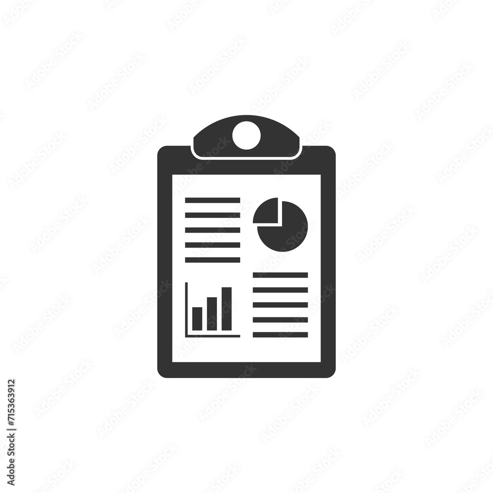 Business report icon vector icon on transparent background Business report icon vector icon on transparent background