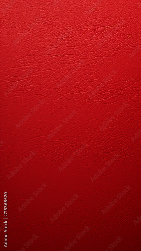 Fototapeta premium Abstract Red Background with Genuine Leather Texture: Smartphone Wallpaper Featuring a Luxurious Aesthetic, Elevating Your Device with the Richness and Sophistication of Natural Leather