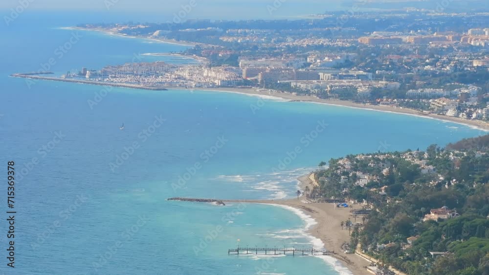 Aerial View Of Marbella. Spain. From Afar. Aerial View Of Marbella. Spain. From Afar.