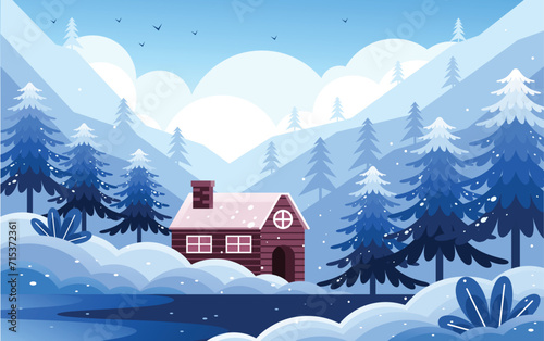 Winter Nature Illustration (ID: 715372361)