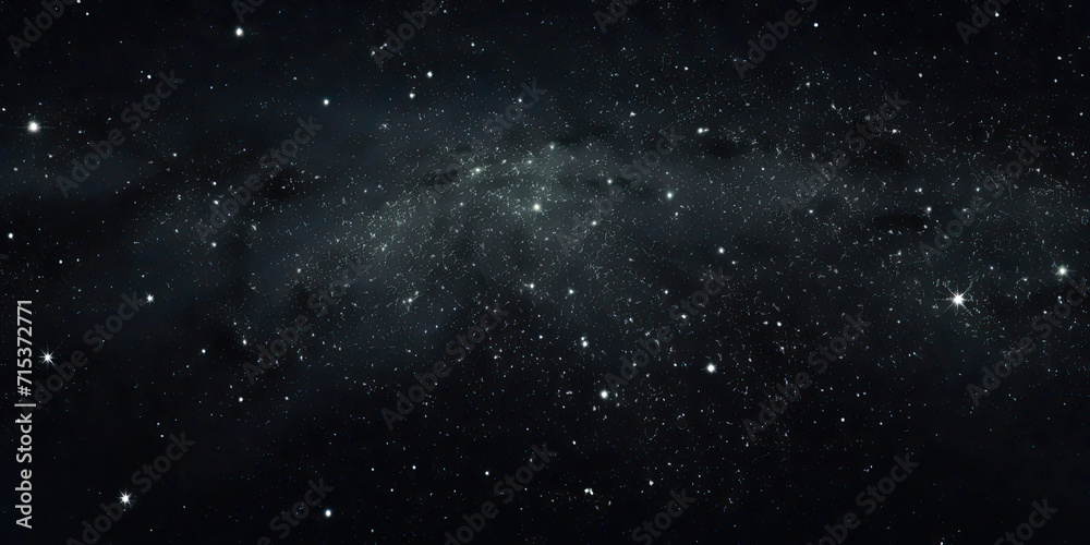 Astounding Night Sky Full of Stars, Captivating Black and White Photo