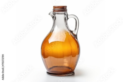 Isolated top view of beer jug.