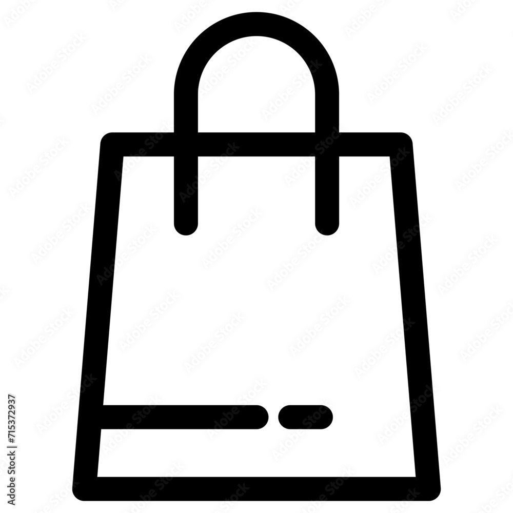 Shopping bag icon. linear style sign for mobile concept and web design. Paper bag simple vector icon. Symbol, logo illustration. Pixel perfect vector graphics Shopping bag icon. linear style sign for mobile concept and web design. Paper bag simple vector icon. Symbol, logo illustration. Pixel perfect vector graphics