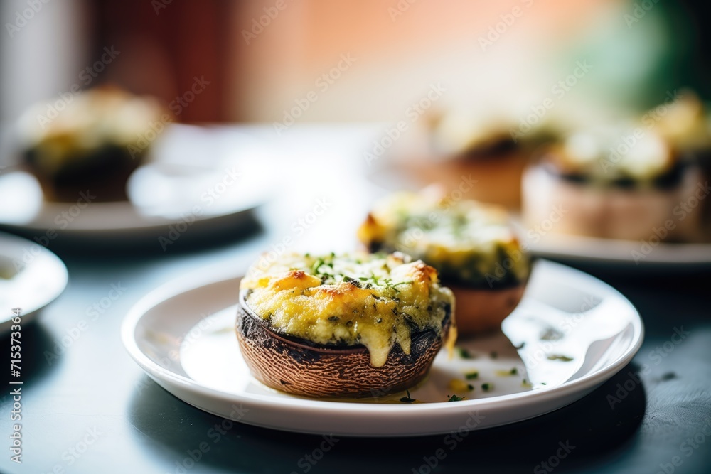 baked escargot in mushroom caps with cheese baked escargot in mushroom caps with cheese