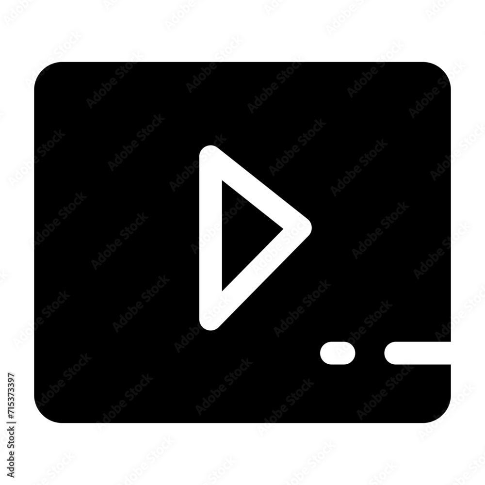 Play button icon vector illustration Play button icon vector illustration