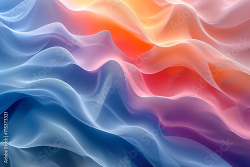 Texture, background, gradient frosted glass, flowing, transparent, elegant curves