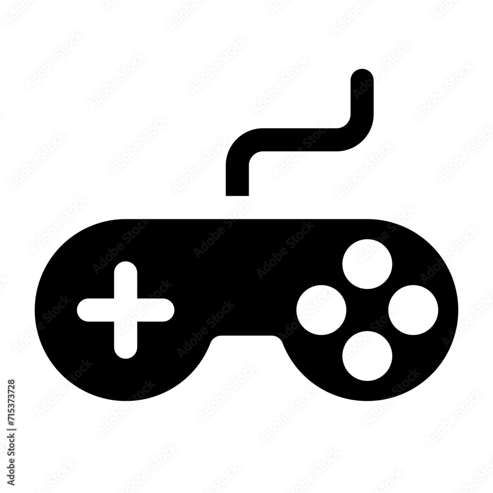 Minimal Gaming Symbol - Stream modern Games - Wireless Controller Icon - Vector Minimal Gaming Symbol - Stream modern Games - Wireless Controller Icon - Vector
