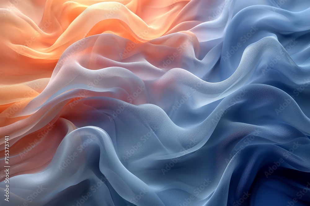 Fototapeta premium Texture, background, gradient frosted glass, flowing, transparent, elegant curves