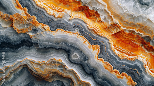A close-up of intricate marble patterns, highlighting the interplay of colors and textures,