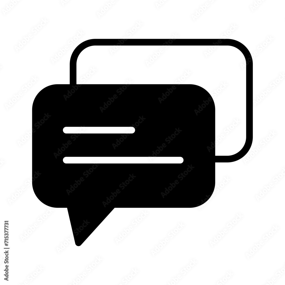 Chat solid glyph icon