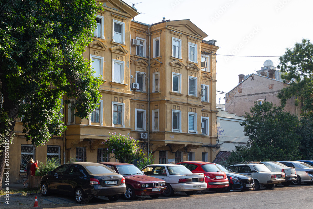 Historical houses in the city of Odesa. Ukraine