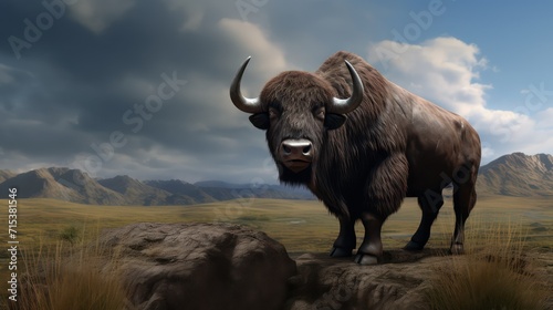 buffalo in the field