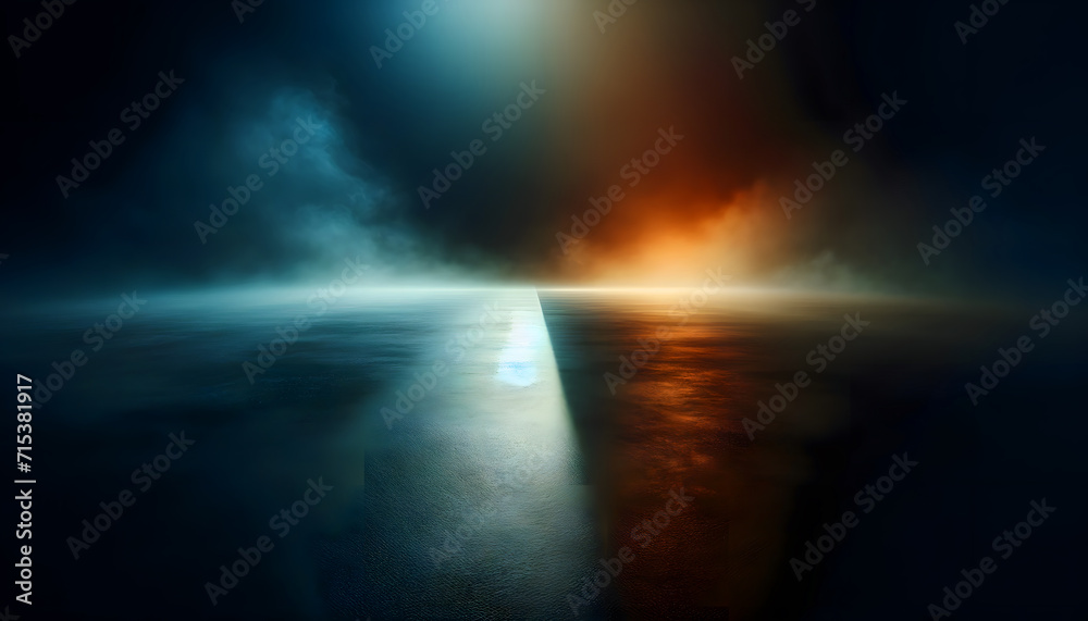 Fire and Ice background with fog, sunrise or sunset It vividly captures dramatic clouds with sun rays Fire and Ice background with fog, sunrise or sunset It vividly captures dramatic clouds with sun rays
