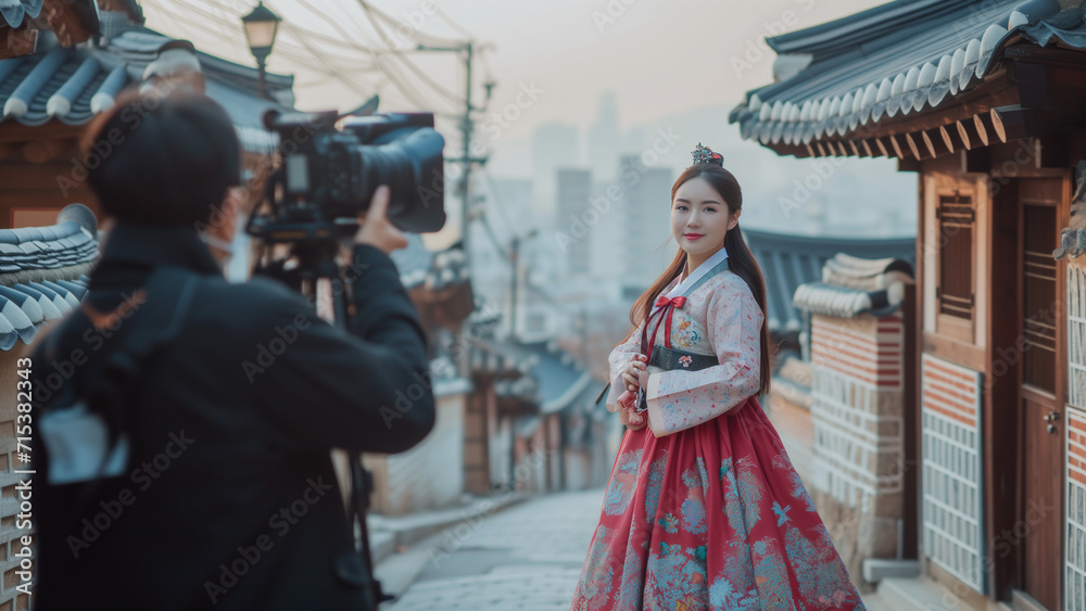 Obraz premium A Photographer Captures Traditional Korean Beauty