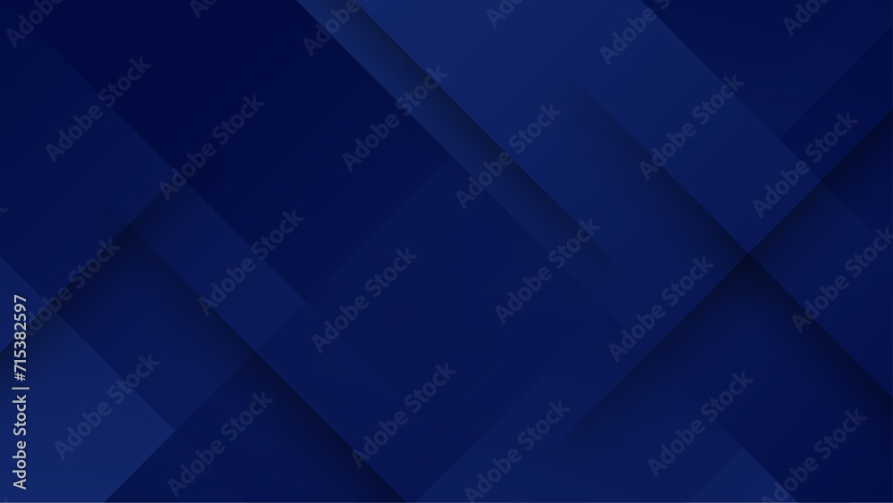 Obraz premium Blue vector modern abstract background with shapes. Blue presentation background design for poster, flyer, banner, wallpaper, business card, report