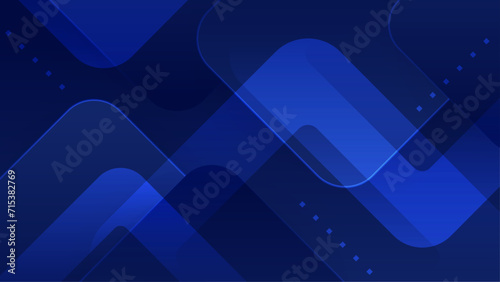 Blue vector abstract geometrical shape modern background. Blue presentation background design for poster, flyer, banner, wallpaper, business card, report