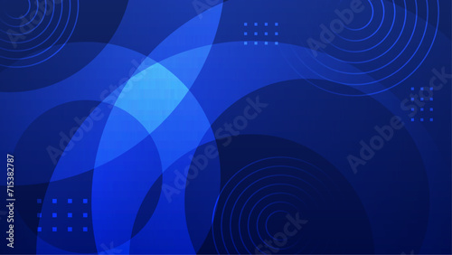 Blue vector gradient abstract background with shapes elements. Blue presentation background design for poster, flyer, banner, wallpaper, business card, report