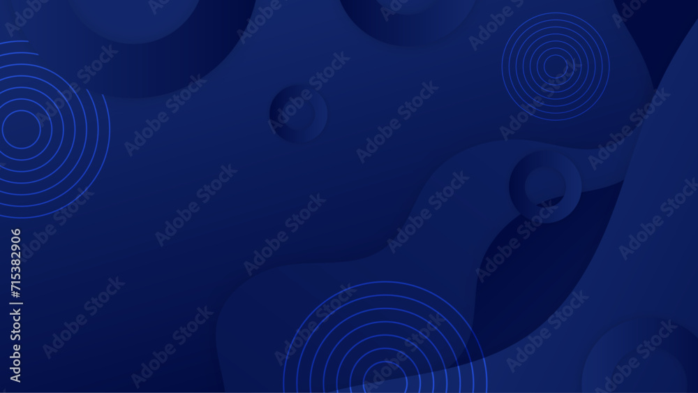 Blue vector minimalist simple abstract geometric background. Blue presentation background design for poster, flyer, banner, wallpaper, business card, report