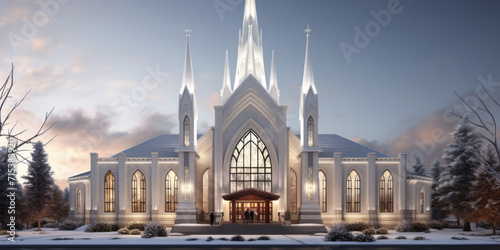 Place of Prayer: Majestic Church Architecture Background
