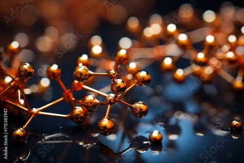  a close up of a bunch of balls on a black surface with a reflection of the balls on the surface.
