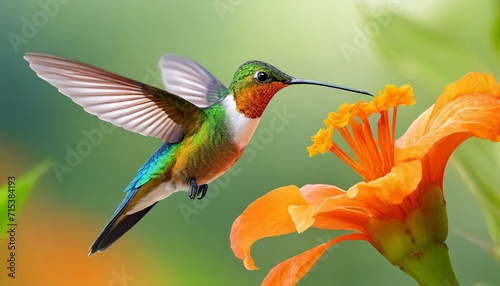 hummingbird in flight © Dorothy Art