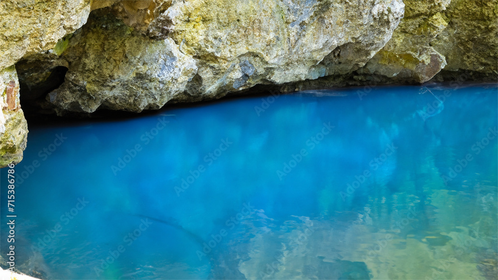 Beautiful blue cave