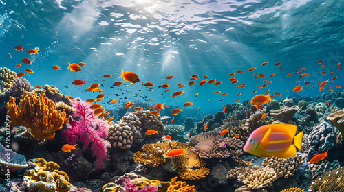 coral reef and fish © Tri_Graphic_Art