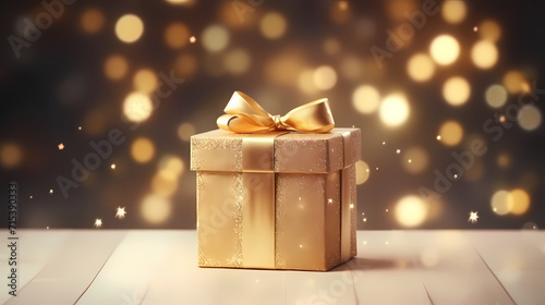 Gift background with copy space for Christmas gifts, holiday or birthday