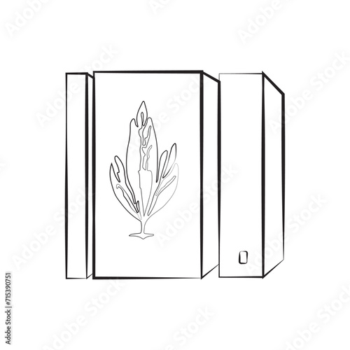 Box with decor linear