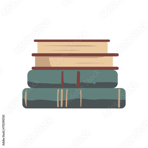 A stack of old books