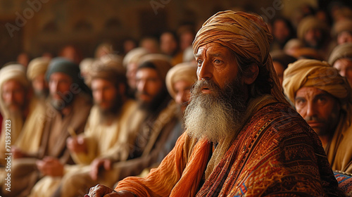 Disciples of Jesus preach the gospel to people about Jesus