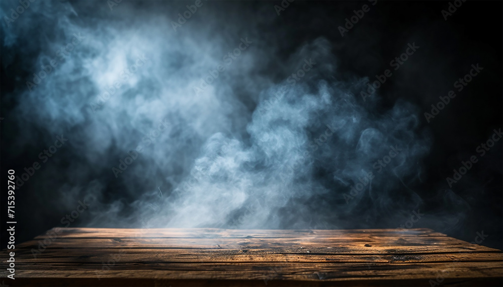 Foggy Veil Over Wooden Halloween Backdrop Foggy Veil Over Wooden Halloween Backdrop