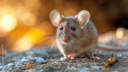A Close-Up of a Commercial Kitchen Mouse. Generative Ai.