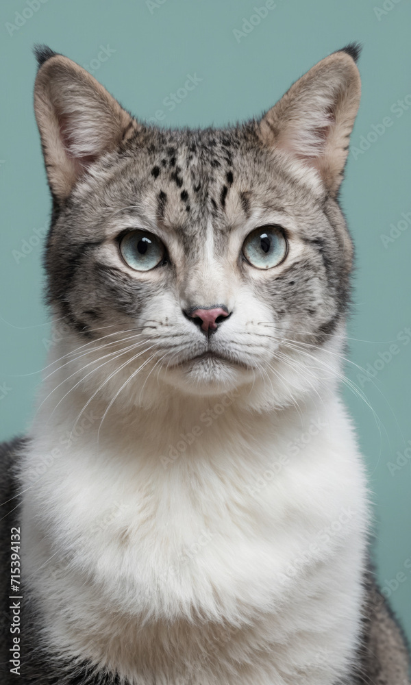 Fantasy Illustration of a cat. Digital art style wallpaper background. Fantasy Illustration of a cat. Digital art style wallpaper background.
