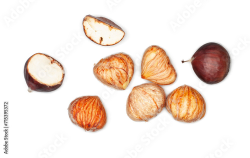 Сhestnuts isolated on a white background