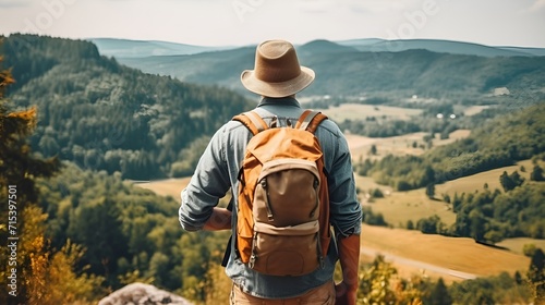 A traveler with a backpack ready for an adventure , traveler, backpack, adventure photo