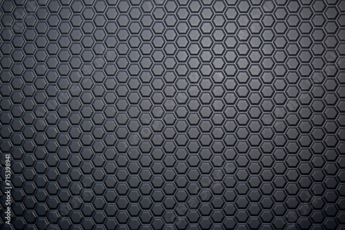 Background of black hexagonal honeycomb. Abstract geometric design