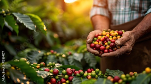 Highlight moments from worldwide fair trade coffee programs. Generative Ai.