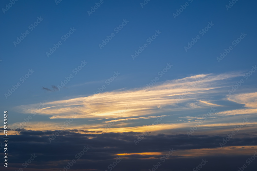 Sunset Sky Background Cloudscape
