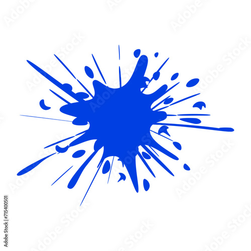 blue spot shape illustration design