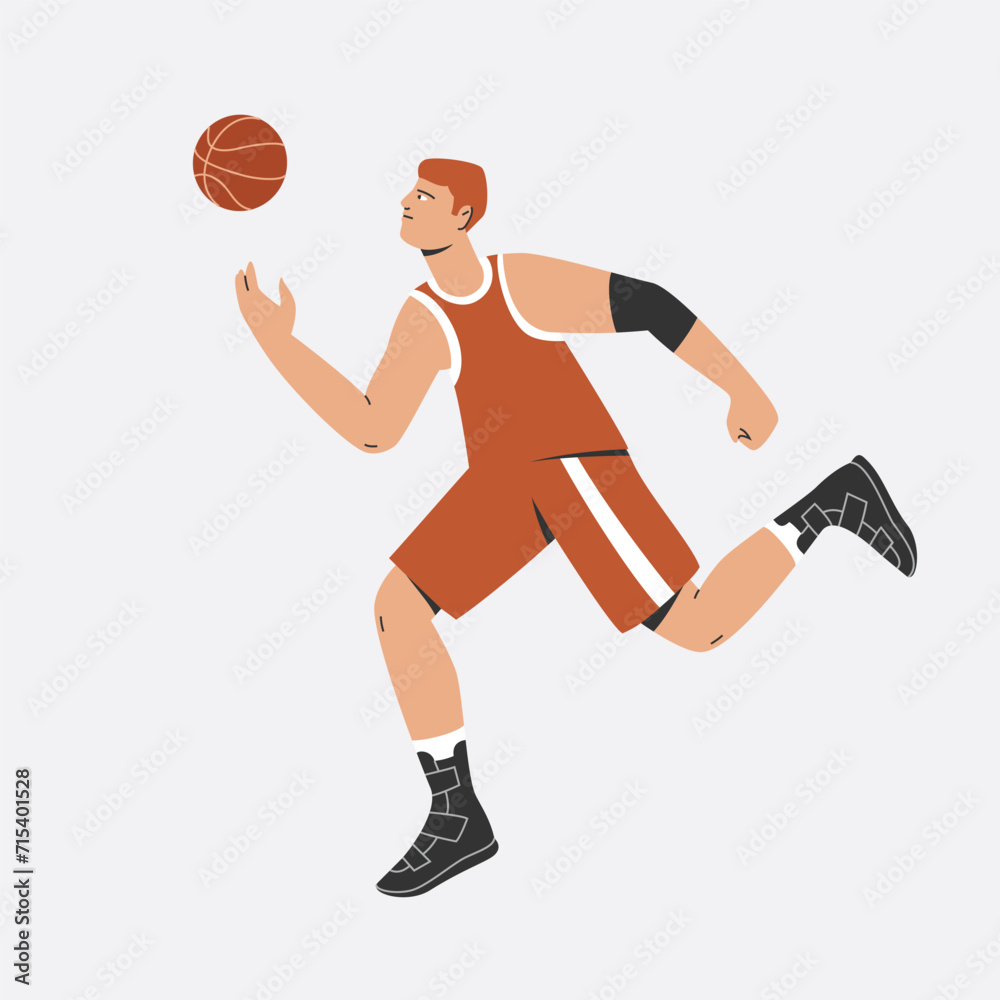 Basketball Player With Ball