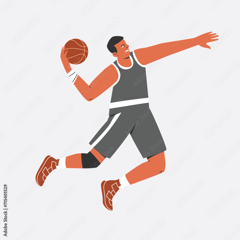 Basketball Player Character Illustration