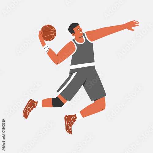 Basketball Player Character Illustration