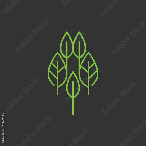 Abstract floral background with leaves