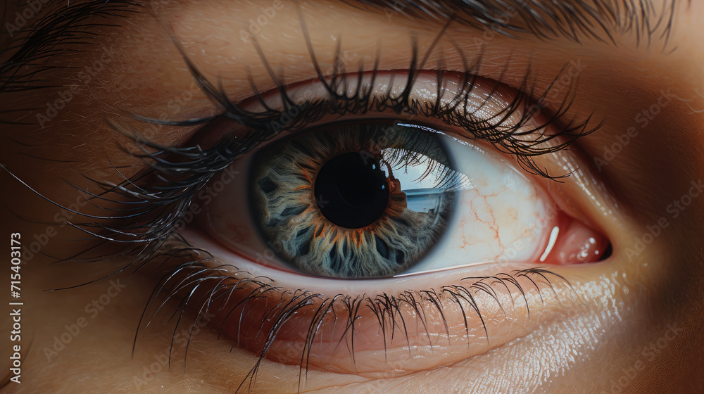 Fototapeta premium macro woman's eyes